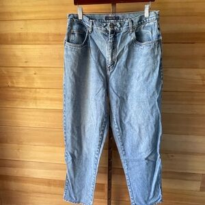 Vintage bill blass Light Blue Easy Fit High Waist Mom Jeans Women’s 14 Cotton